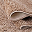 Soft Plain Thick Area Shaggy Rug - Dark Beige 160 x 230 cm