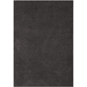 Soft Plain Thick Area Shaggy Rug - Dark Grey 120 x 170 cm