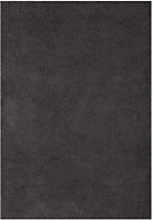 Soft Plain Thick Area Shaggy Rug - Dark Grey 80 x 150 cm