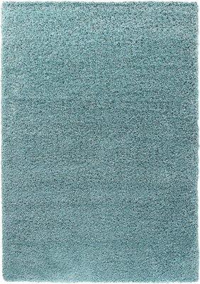 Soft Plain Thick Area Shaggy Rug - Duck Egg 120 x 170 cm