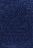 Soft Plain Thick Area Shaggy Rug - Navy Blue 60 x 110 cm