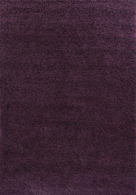 Soft Plain Thick Area Shaggy Rug - Violet 120 x 170 cm