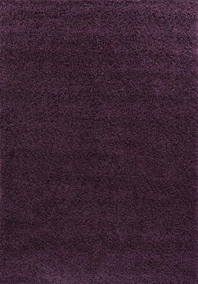 Soft Plain Thick Area Shaggy Rug - Violet 60 x 110 cm