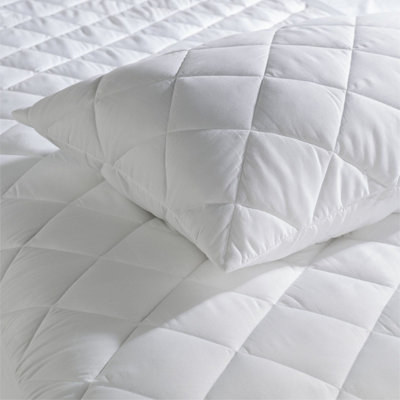 Soft Quilted Pillow and Mattress Protector Set - Double