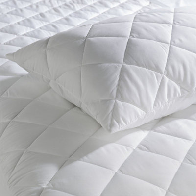 Soft Quilted Pillow and Mattress Protector Set - Small Double