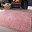 Soft Value Blush Pink Shaggy Area Rug 160x220cm