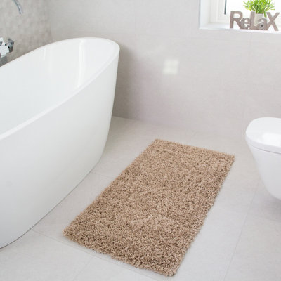 Soft Value Natural Oatmeal Shaggy Area Rug 80x150cm