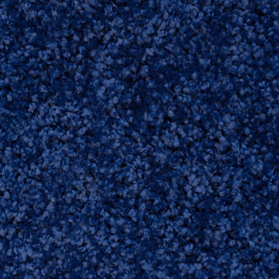 Soft Value Navy Blue Shaggy Area Rug 135x135cm