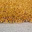 Soft Value Ochre Yellow Shaggy Runner Rug 60x230cm