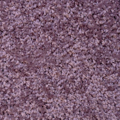 Soft Value Purple Mauve Shaggy Area Rug 135x135cm