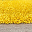 Soft Value Yellow Shaggy Area Rug 110x160cm