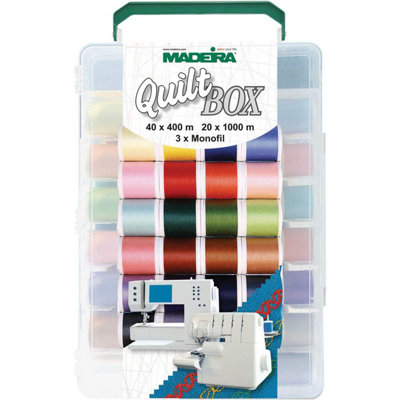 Softbox: Quiltbox: Aerofil: 40 x 400m and 20 x 1,000m Aerofil 120, 3 x 1,000m