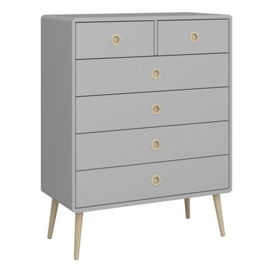 Softline 2 + 4 Chest of Drawers Grey