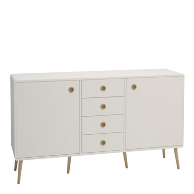 Softline Sideboard 2 doors + 4 drawers, White 050