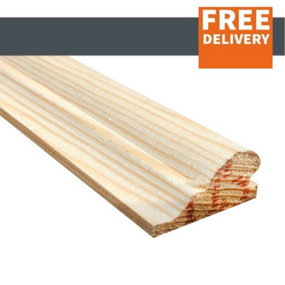 Softwood Picture Rail 43mm(W) x 22mm(T) x 3600mm(L).  4 Lengths In A Pack