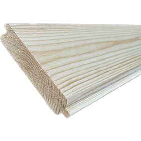 Softwood V-Groove Tongue And Groove Boards 87mm(W) x 19mm(T) x 4200mm (L) 10 Lengths In A Pack