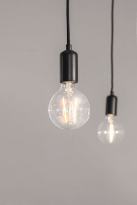 Sohan Black Modern Industrial 6 Light Ceiling Pendant