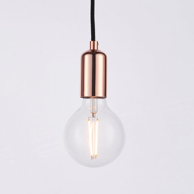 Sohan Copper Modern Industrial 6 Light Ceiling Pendant