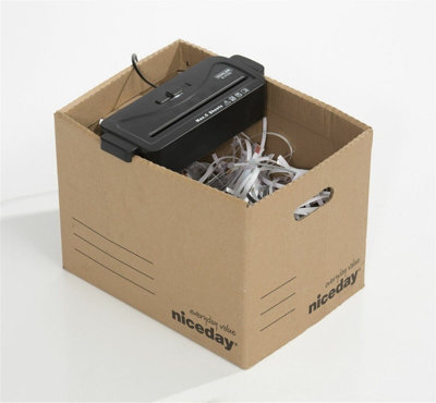 Sohler A4 Paper Electric Shredder Strip Cut Shredding Card Document Bin ...