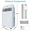 Sohler Portable Air Conditioner Unit With Remote Control 24hr Timer AC Air Conditioning  12000BTU