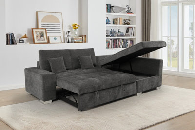 Right hand corner sofa bed with storage discount