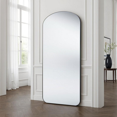 Soho Curved Arch Full Length Mirror Black