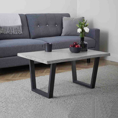 Soho Grey 85cm Large Industrial Coffee Table - By Roseland Furniture