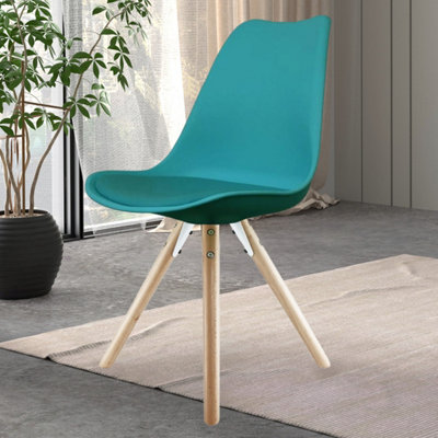 Teal plastic chair sale