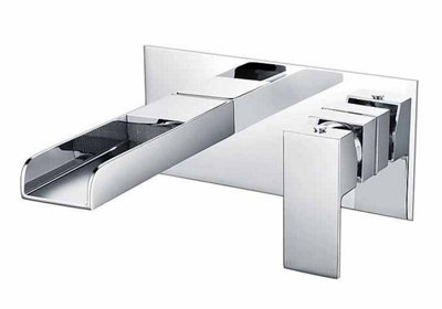 Soho Wall Mounted Waterfall Basin Mixer Tap