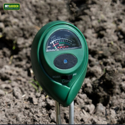 Soil Meter 3 in 1 Plant Soil Moisture Meter PH / Moisture / SunLight ...