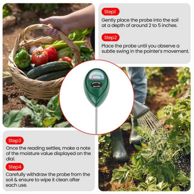 Soil Moisture Meter Watering Plant No Battery Required Water Moisture Hygrometer - 3