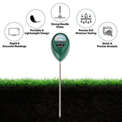 Soil Moisture Meter Watering Plant No Battery Required Water Moisture Hygrometer - 4