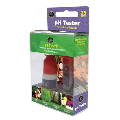 Soil & Water Garden Lawn Compost Optimal Growing Plants pH Tester 25 Tests