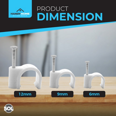 Cable wall tacks discount