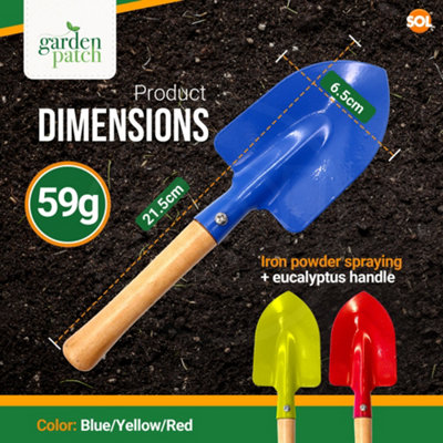 SOL 2pk Kids Gardening Trowel Outdoor Kids Garden Toys for Kids Gardening Tools Outdoor Toys Childrens Gardening Tools