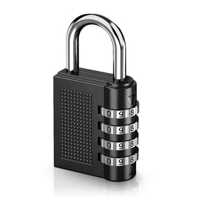 SOL 4-Digit Combination Padlock Heavy Duty, Weatherproof Security Lock
