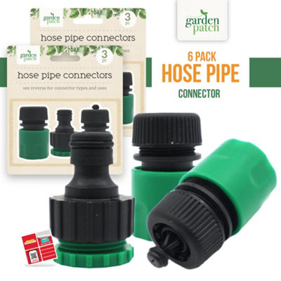 SOL 6pcs Hose Pipe Connector, Durable & Leak-Proof Design Garden Hose ...