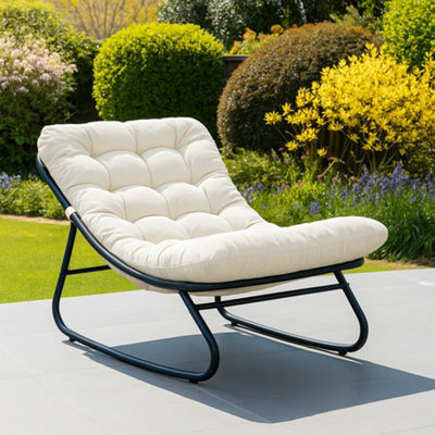 Solace Outdoor Rocking Chair - Beige