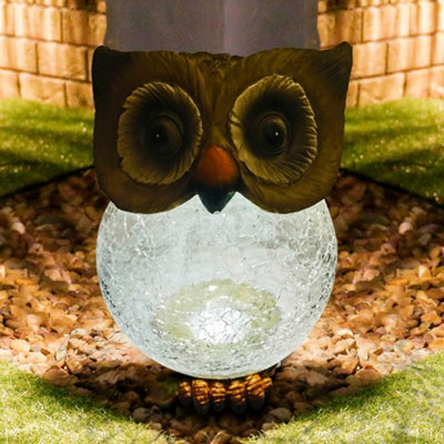 Owl solar store lights b&q