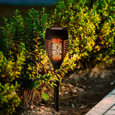 Flickering flame solar deals lights