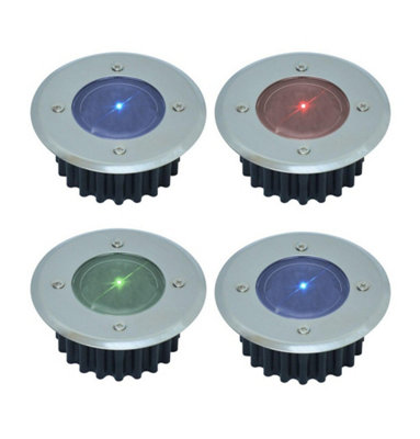 Solalite LED Solar Deck Light Colour Changing (4 Pack)