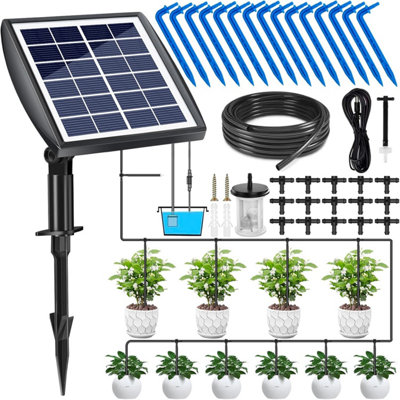 Solar Automatic Drip Irrigation Kit, 15m Hose Watering System for ...