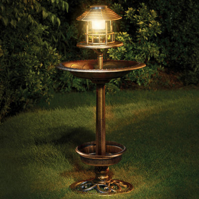 Solar Bird Bath & Feeding Station