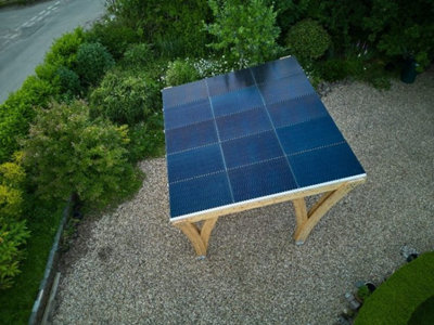 Solar Canopy - Generate energy while providing a shelter (9 Solar Panels)