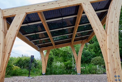 Solar Canopy - Generate energy while providing a shelter (9 Solar Panels)