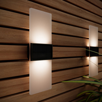 Solar Centre Gemini XL Solar Wall Lights (Set Of 2)