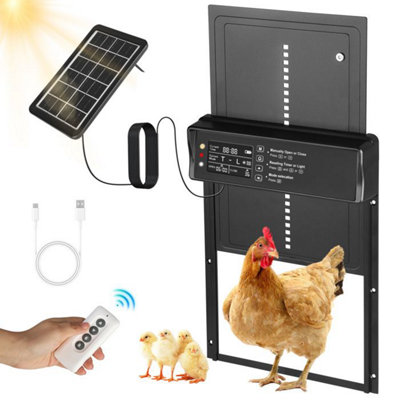 Solar Chicken Coop Automatic Door Chicken Coop Automatic Remote Control ...