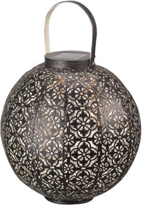 Solar Demasaque Hanging Lantern with Bronze Effect - 4