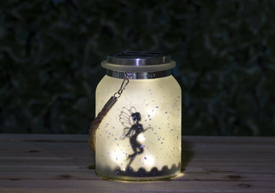 Solar Fairy Hanging Glass Lantern