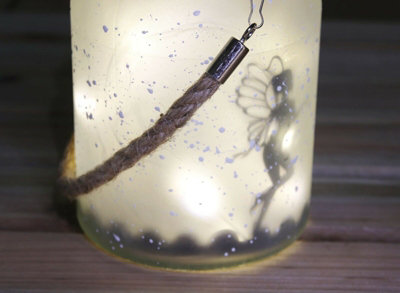 Solar Fairy Hanging Glass Lantern - 4
